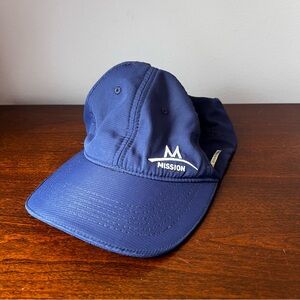 Mission Performance Navy Blue Lightweight‎ Baseball Cap Adult One Size EUC